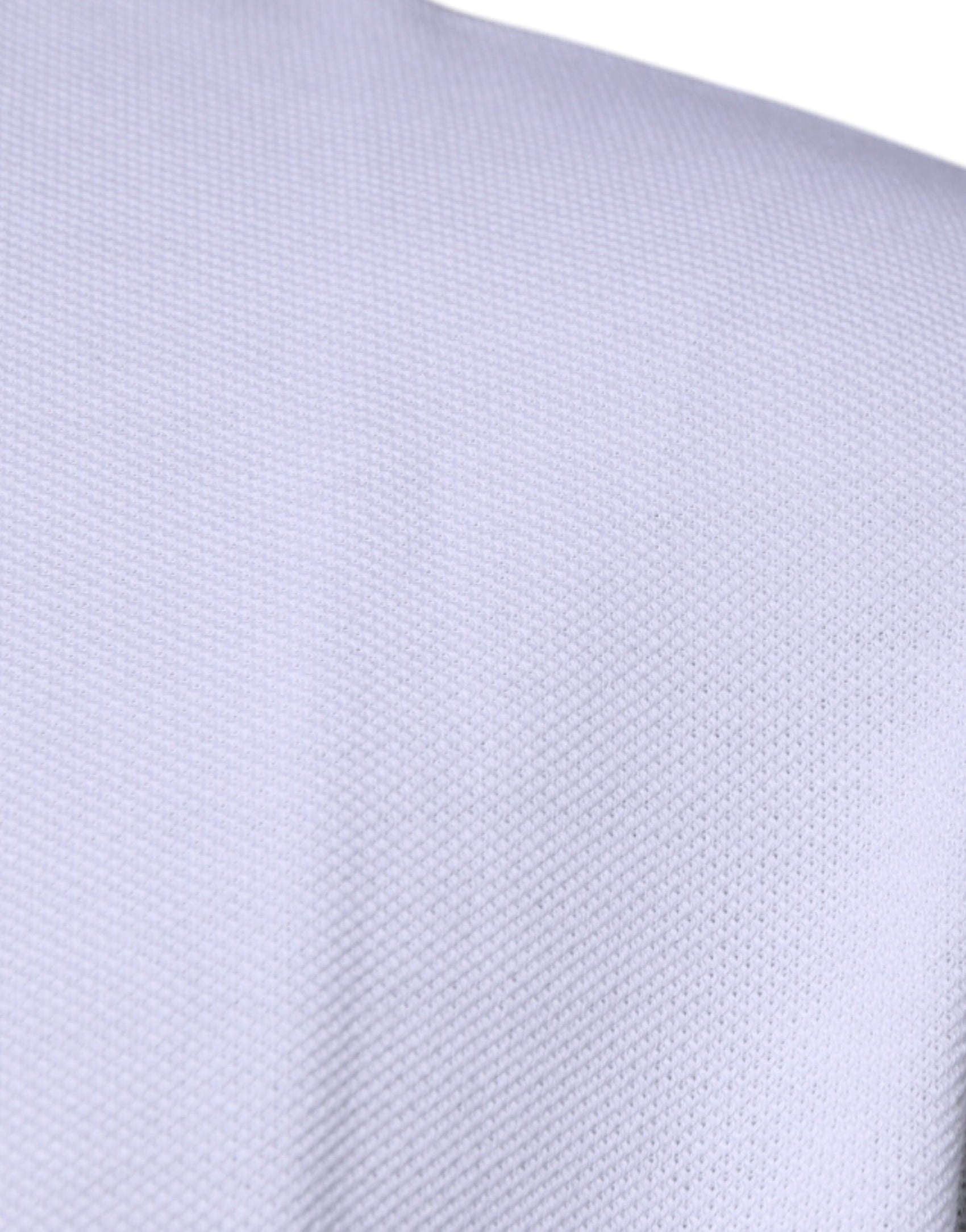 Weißes Polo-T-Shirt mit Kragen aus Viskose für Herren mit kurzen Ärmeln
