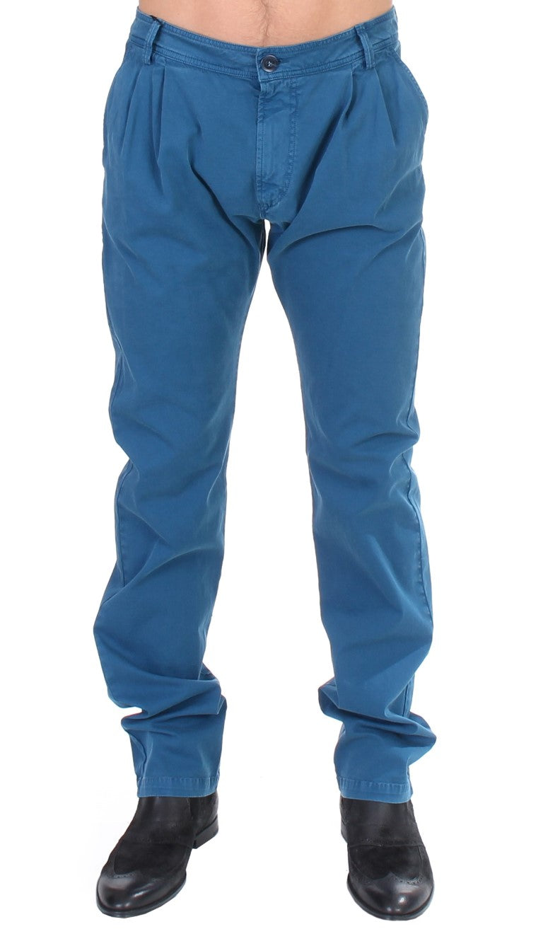 Elegante Straight Fit Baumwoll-Chinos