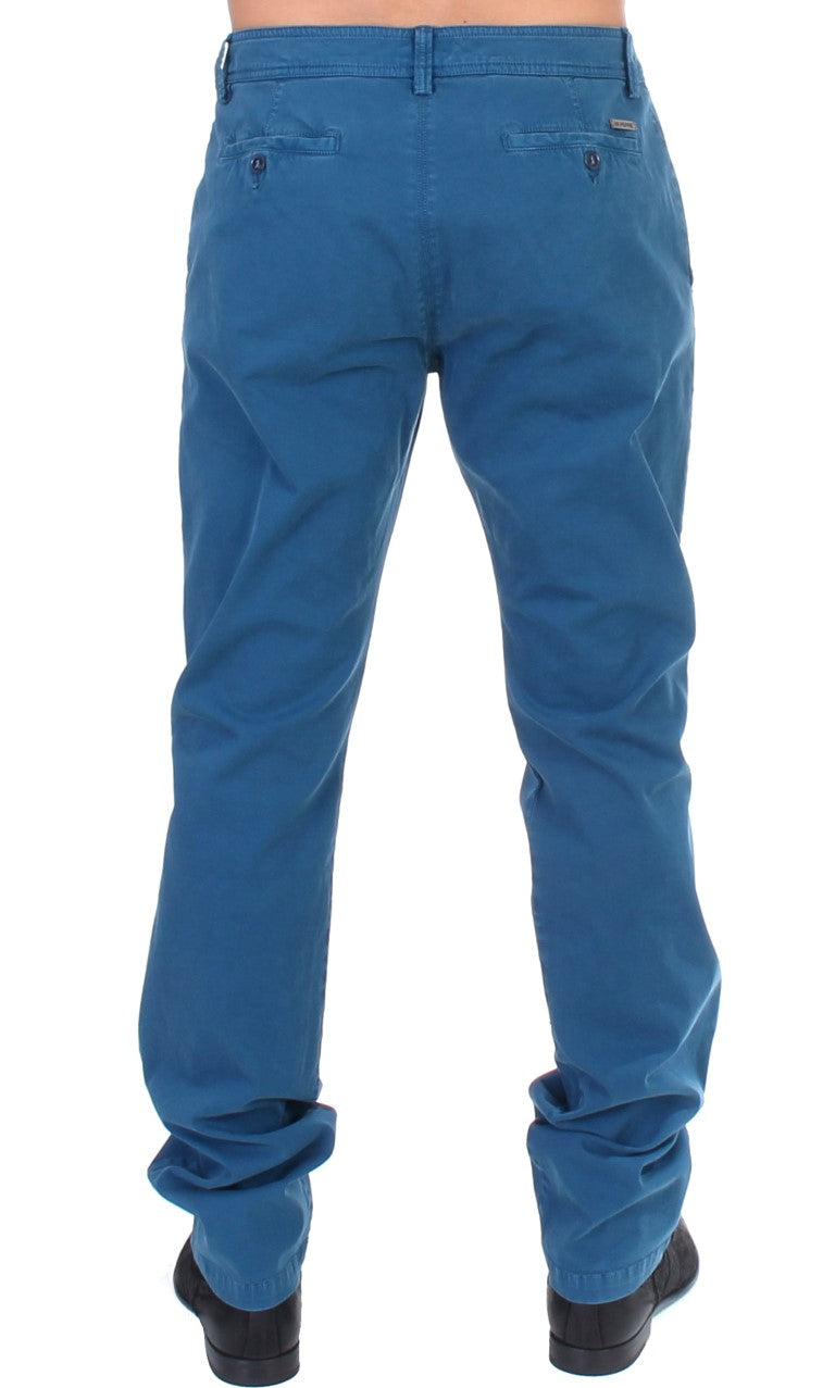 Elegante Straight Fit Baumwoll-Chinos