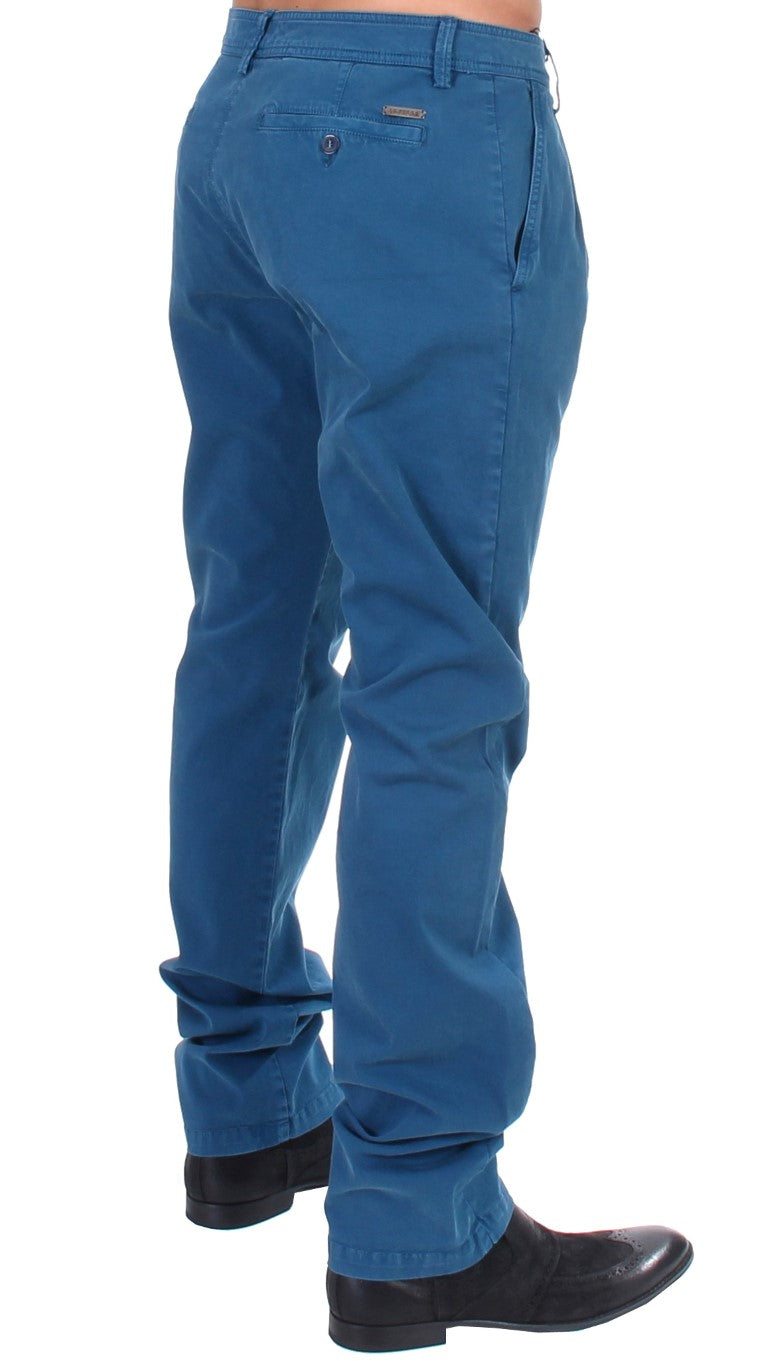 Elegante Straight Fit Baumwoll-Chinos