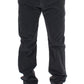 Elegant Black Cotton Corduroy Pants