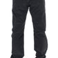 Elegant Black Cotton Corduroy Pants