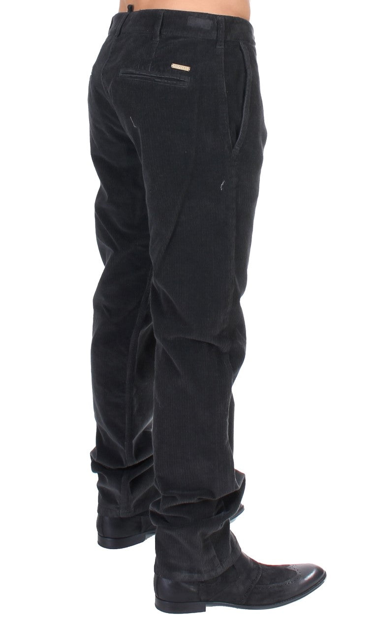 Elegante schwarze Cordhose aus Baumwolle