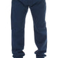 Eleganti pantaloni chino in cotone elasticizzato blu