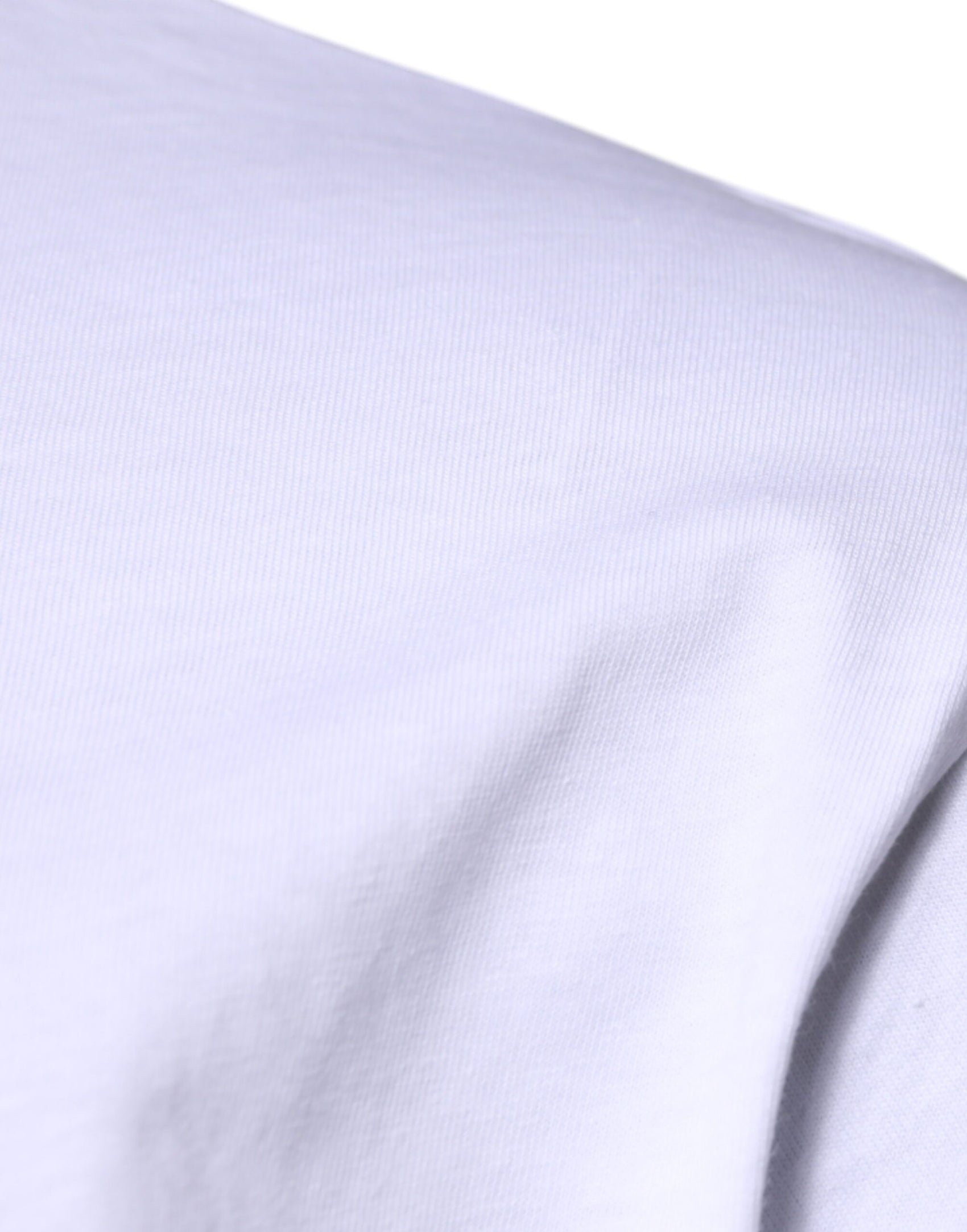 Weißes Baumwoll-T-Shirt mit Rundhalsausschnitt und DG-Logo