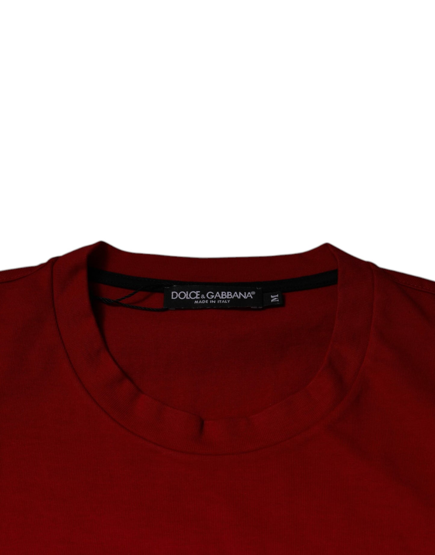 T-shirt girocollo in cotone DG Eye rossa
