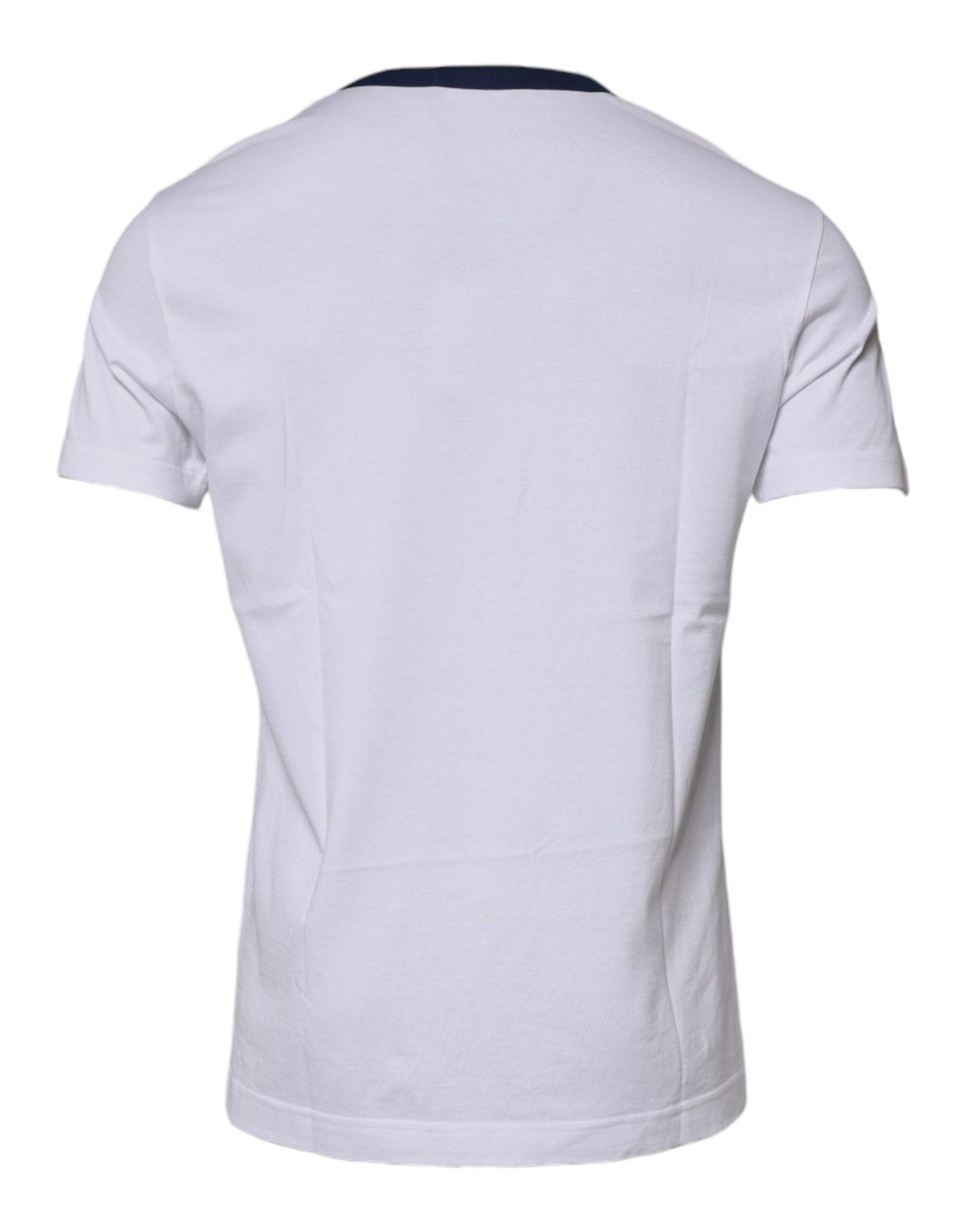 T-shirt girocollo in cotone con stampa grafica bianca