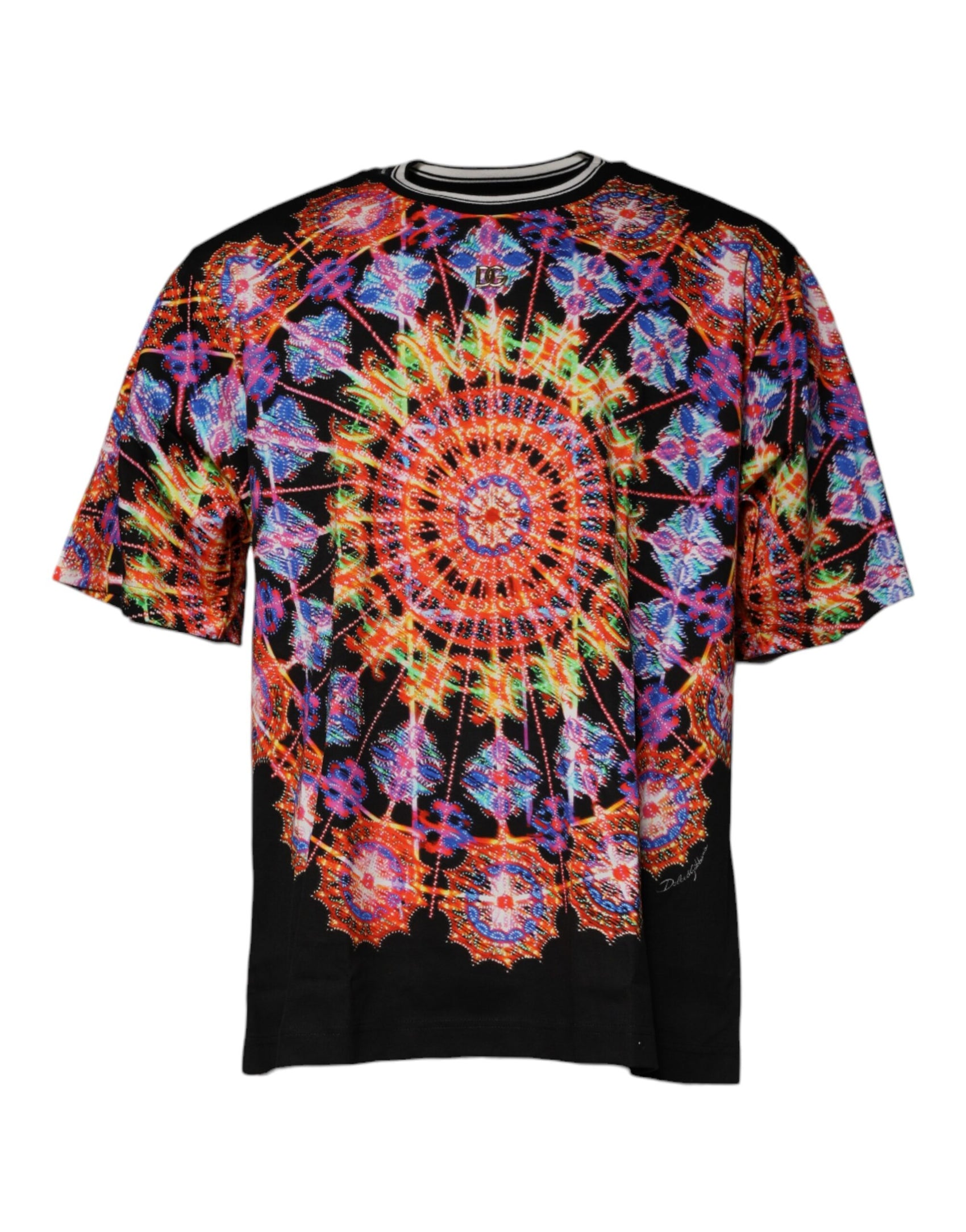 Mehrfarbiges Kaleidoskop Herren Kurzarm T-Shirt