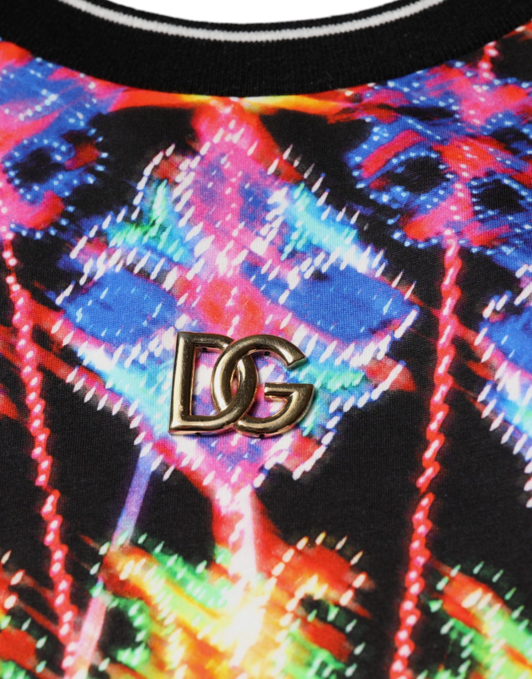 Maglietta a maniche corte da uomo con motivo caleidoscopio multicolore