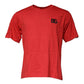 Rotes T-Shirt aus Baumwolle mit Rundhalsausschnitt und DG-Logo