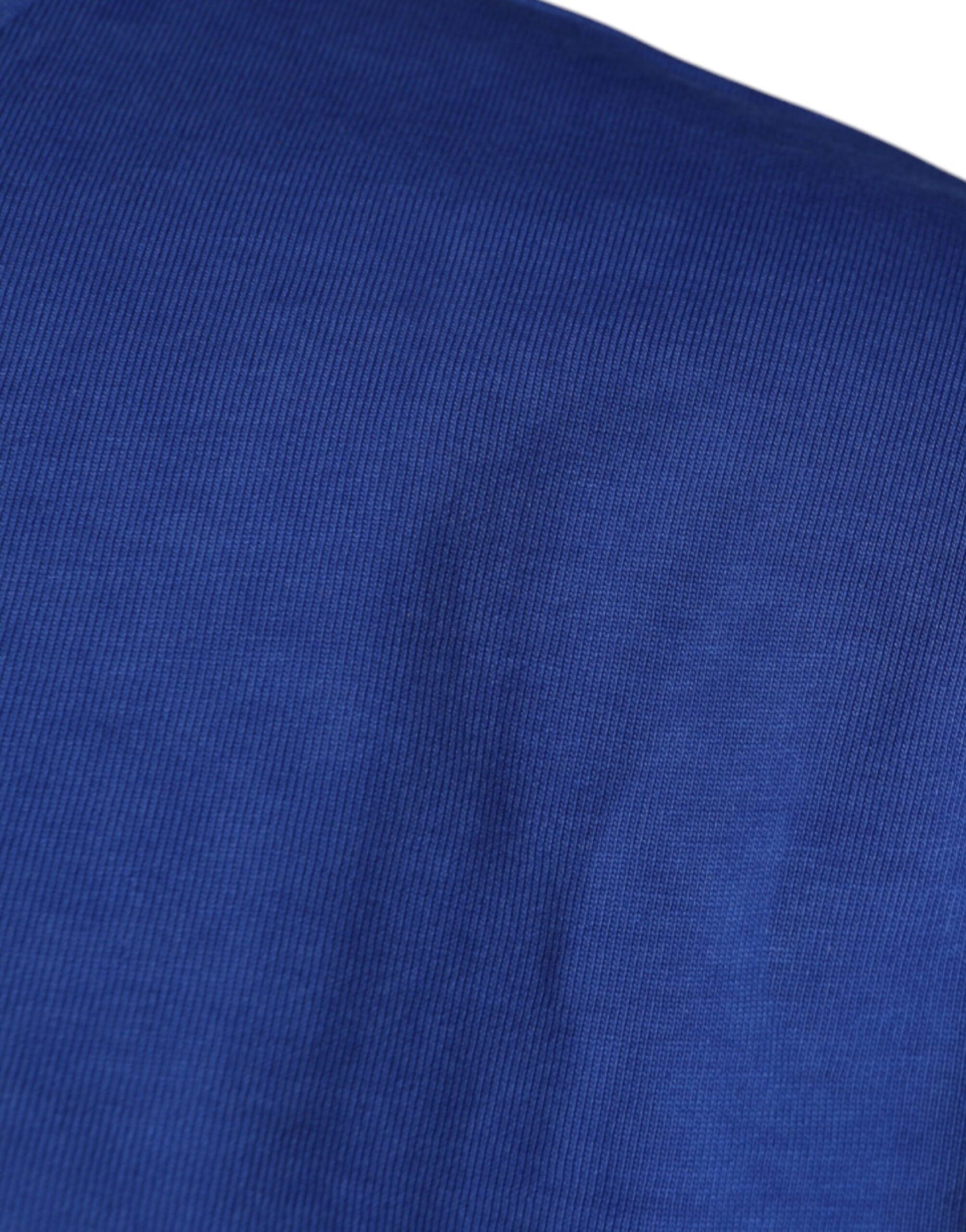 T-shirt girocollo in cotone con stampa grafica blu