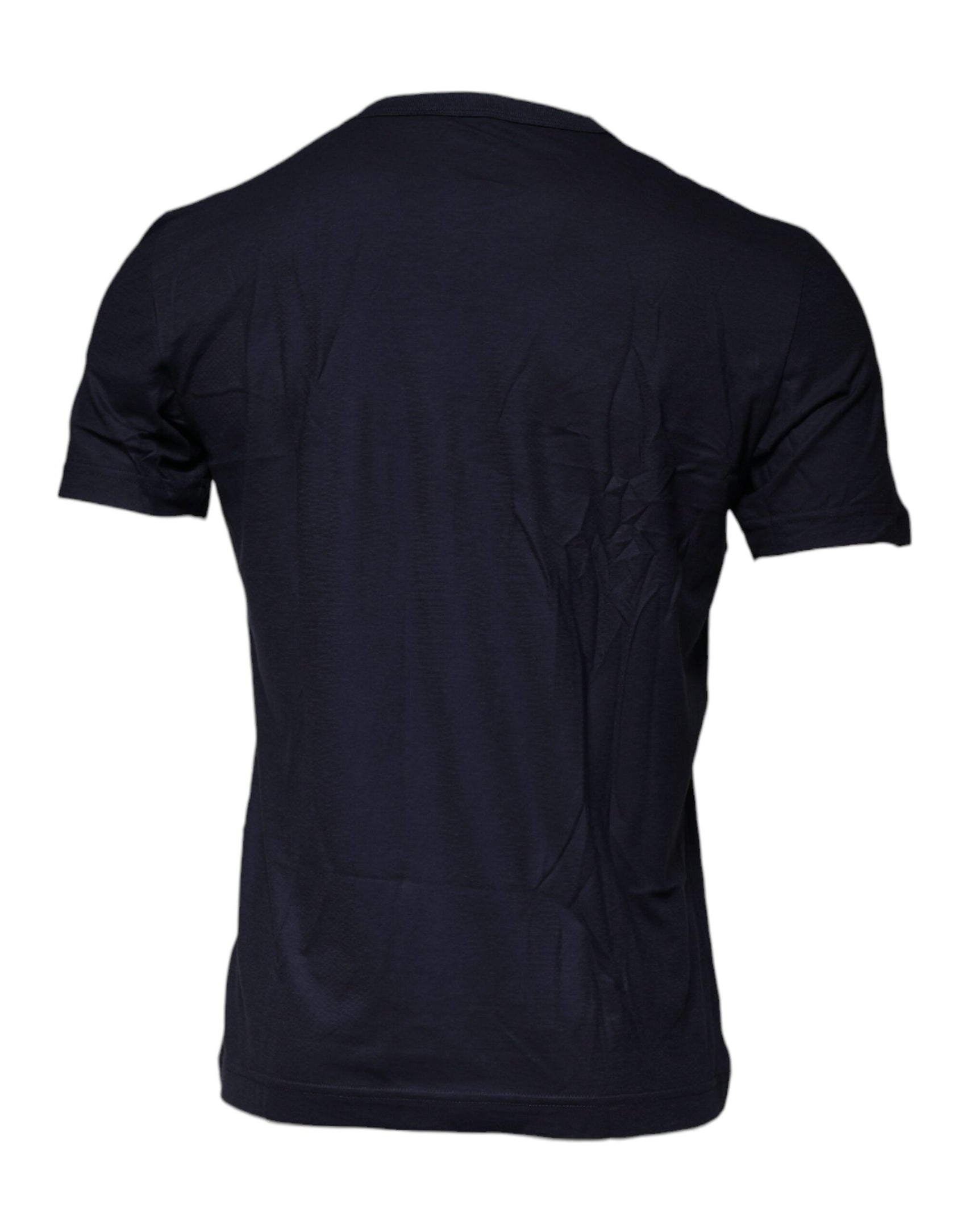 T-shirt girocollo in cotone blu D&amp;G King Of Love