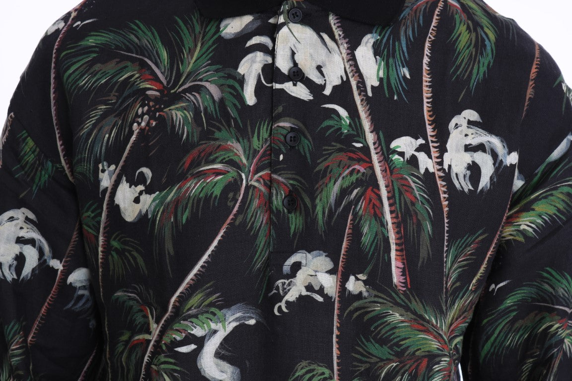 Poloshirt mit sizilianischem Vulkanmotiv