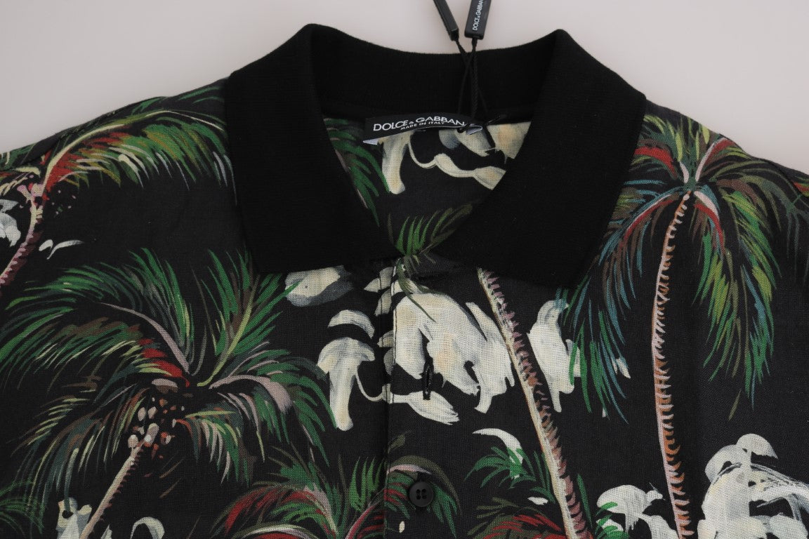 Poloshirt mit sizilianischem Vulkanmotiv