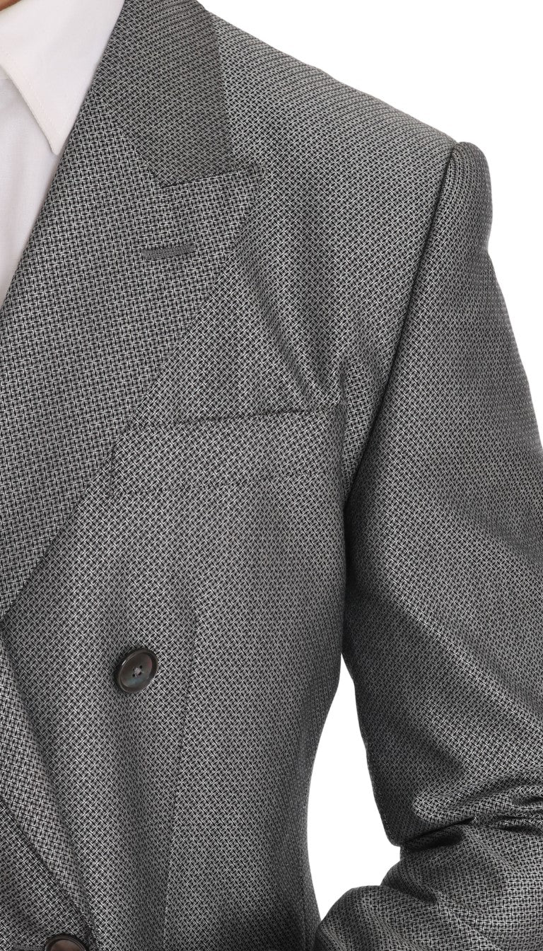 Elegante abito doppiopetto nero