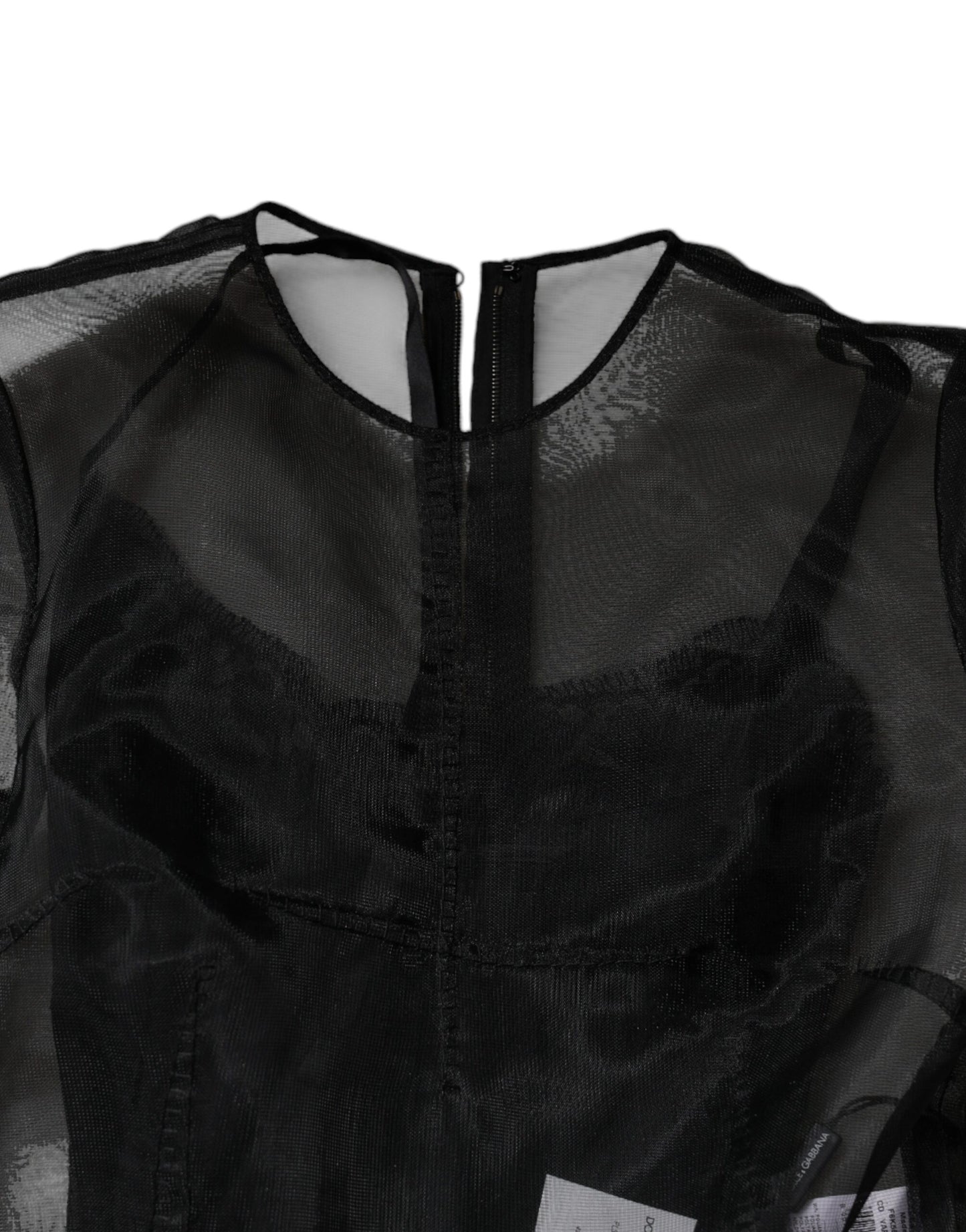 Schwarzes A-Linien-Midi-Cocktailkleid aus Tüll