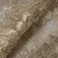 Goldfarbenes A-Linien-Etui-Minikleid mit floraler Spitze