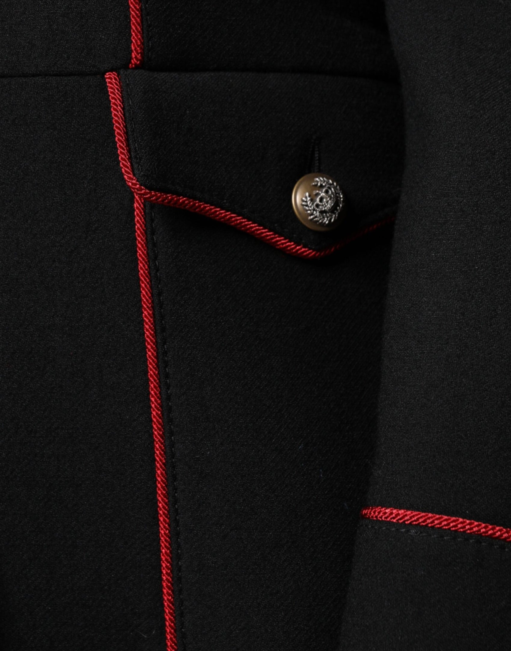 Schwarze einreihige Trenchcoat-Jacke