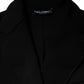 Black Viscose Single Breasted Blazer Jacket