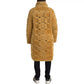 Yellow Wool Long Teddy Coat Jacket