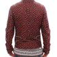 Exclusive Boxer Print Bordeaux Leather Jacket