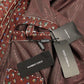 Exclusive Boxer Print Bordeaux Leather Jacket