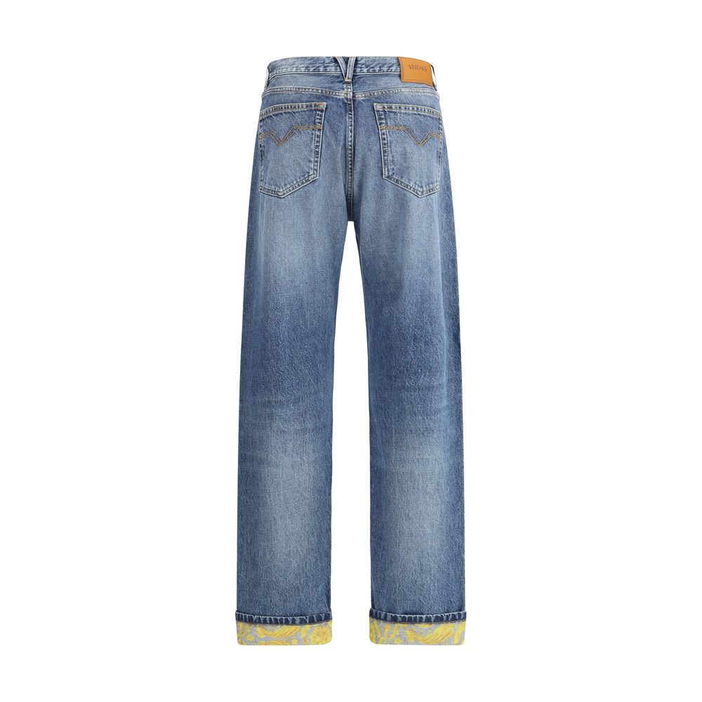 Barocco Turn-Up Jeans