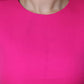 Rosa ärmelloses, figurbetontes Minikleid in A-Linie
