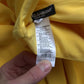 Gelbes Midikleid mit One-Shoulder-Träger und Seitenschlitz