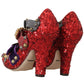 Red Bellucci Alta Moda Embellished Pumps