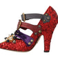 Red Bellucci Alta Moda Embellished Pumps