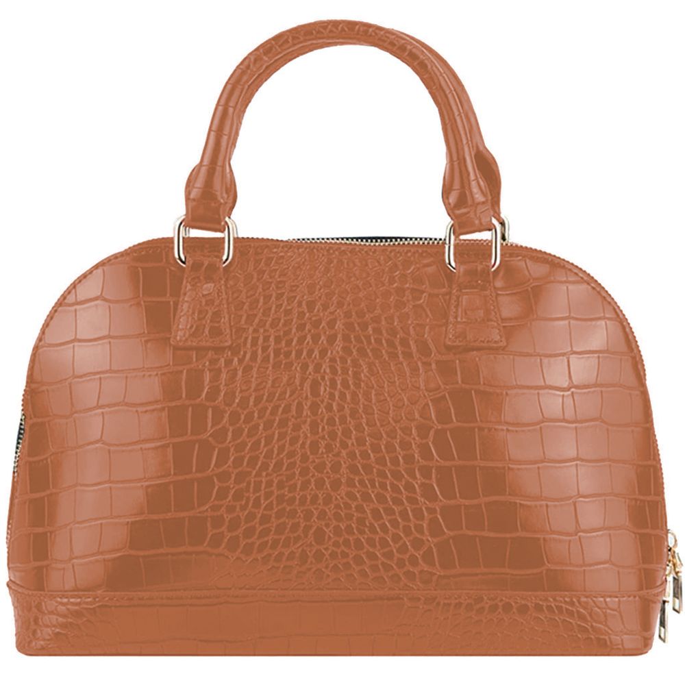 Braune Handtasche aus Polyethylen