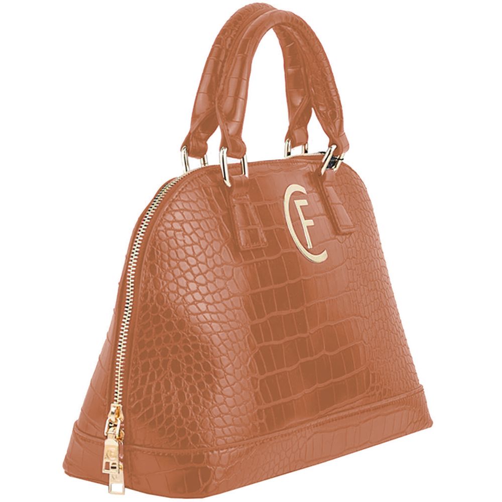 Braune Handtasche aus Polyethylen