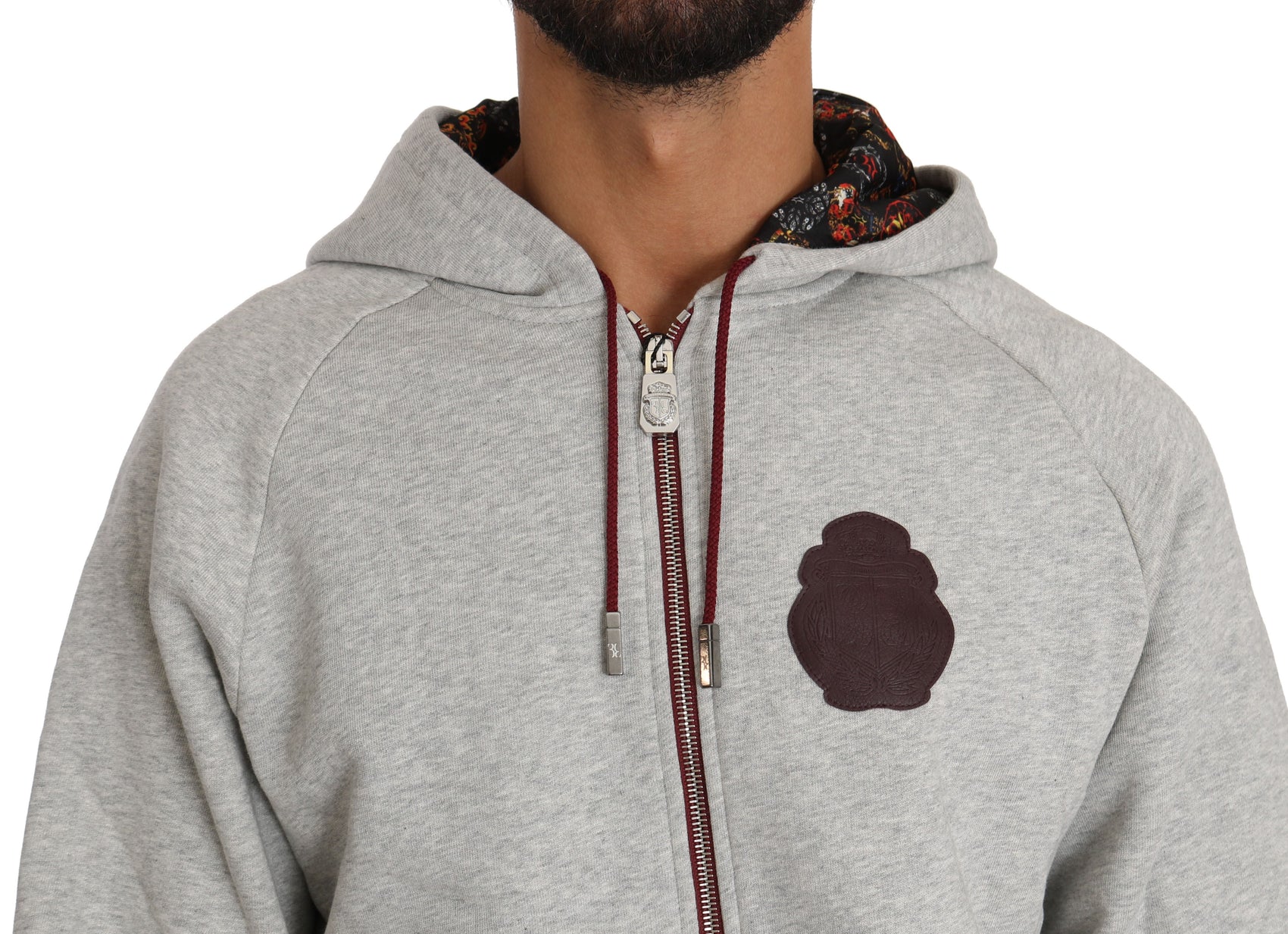 Elegantes graues Kapuzen-Sweatsuit-Ensemble