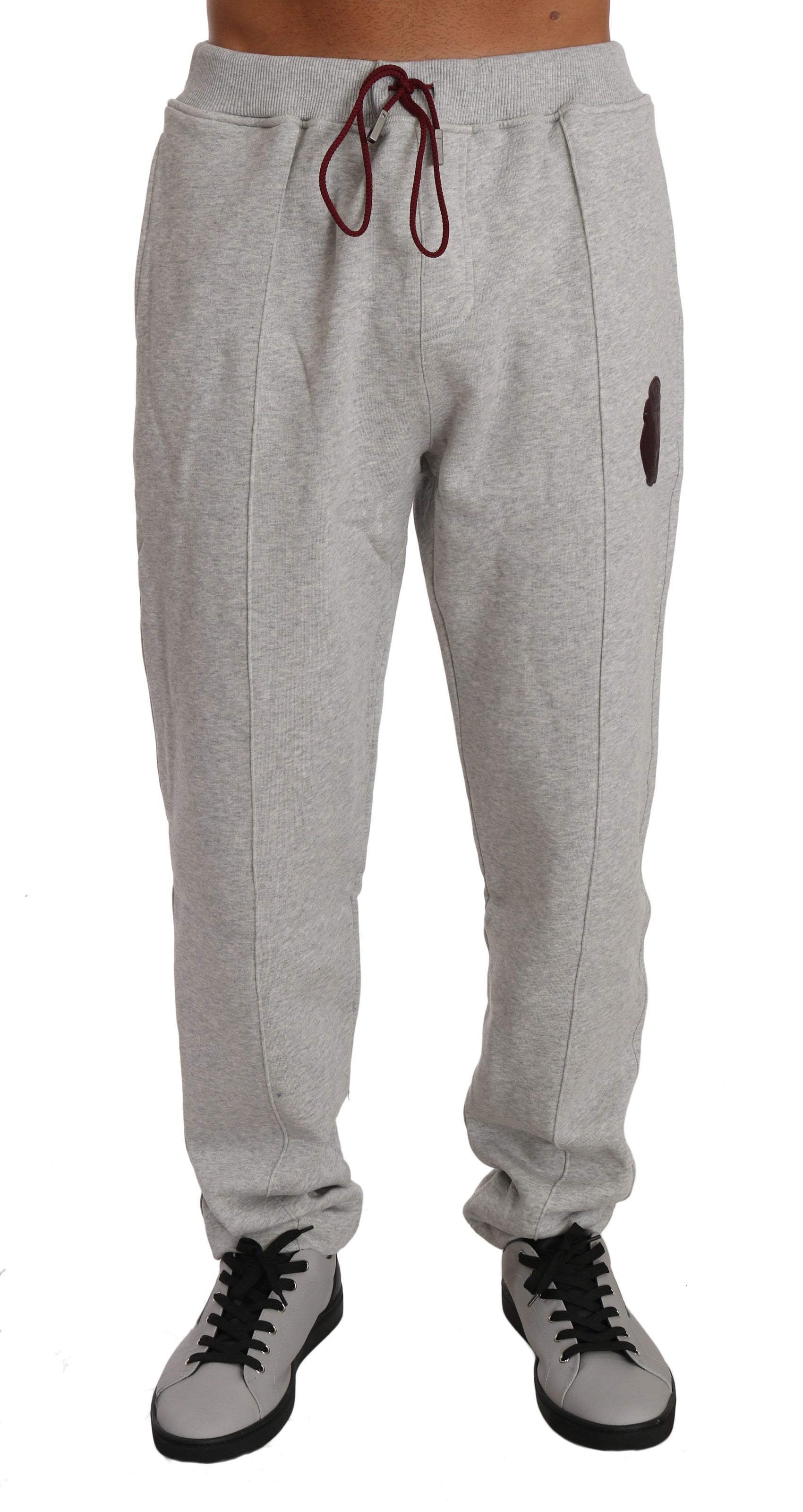 Elegantes graues Kapuzen-Sweatsuit-Ensemble