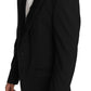 Elegant Black Slim Fit Martini Blazer Jacket