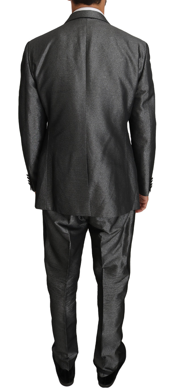 Elegante abito Martini grigio fantasia