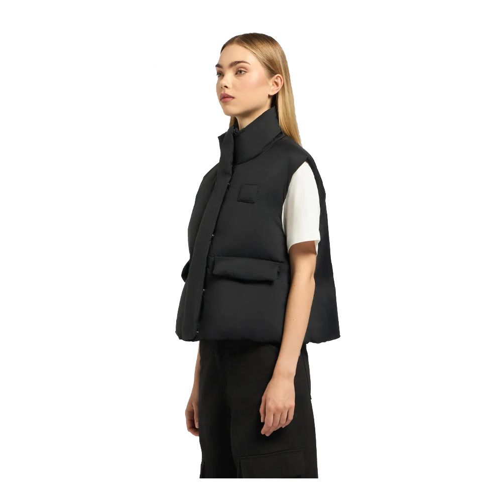 Gilet in nylon nero