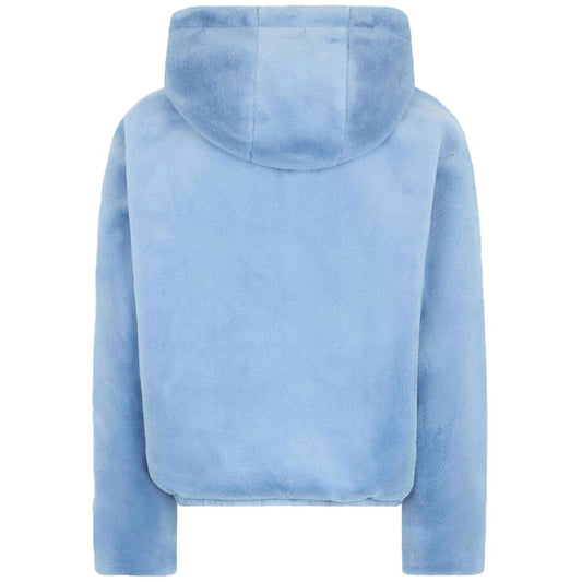 Light Blue Nylon Jackets & Coat