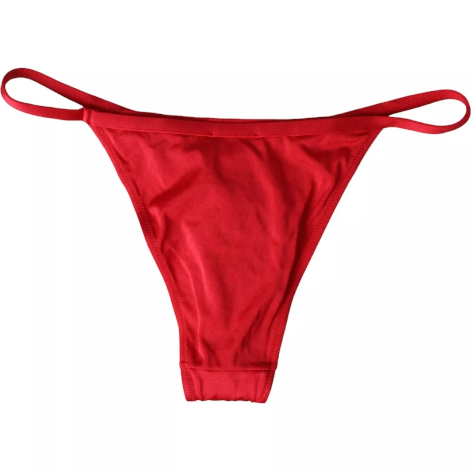 Bikini da spiaggia elasticizzato in nylon rosso