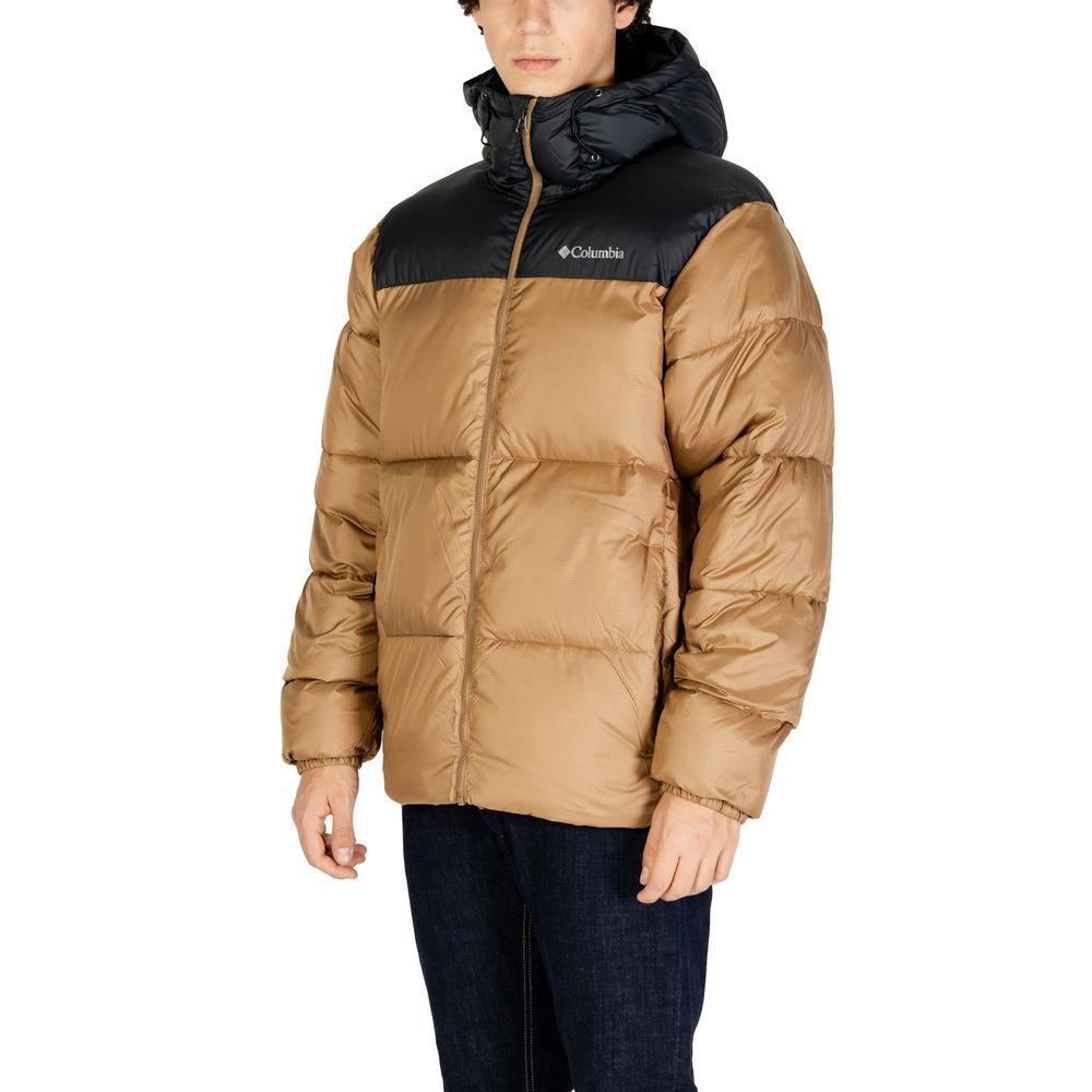 Beige Nylonjacke