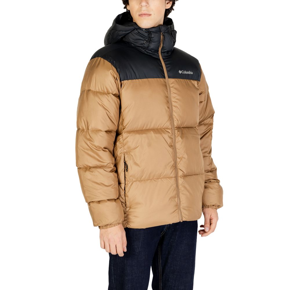 Beige Nylonjacke