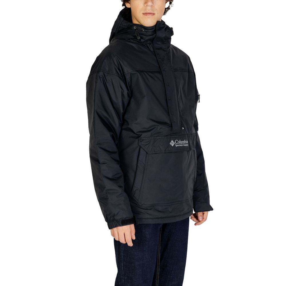 Schwarze Nylonjacke