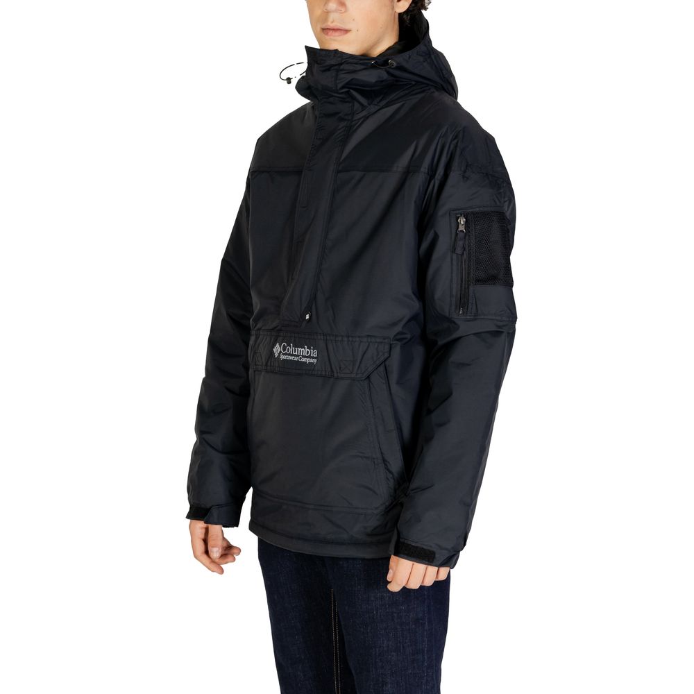Schwarze Nylonjacke