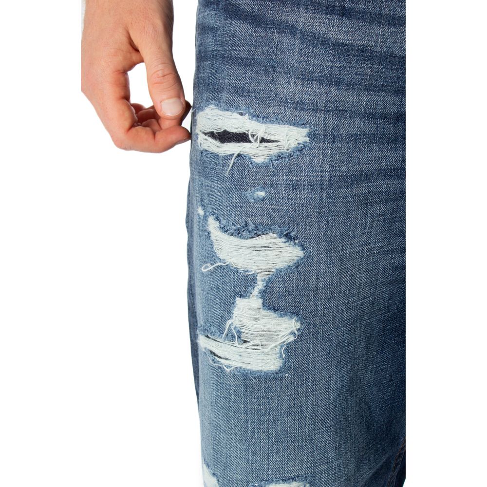 Blaue Jeans und Hose aus Baumwolle