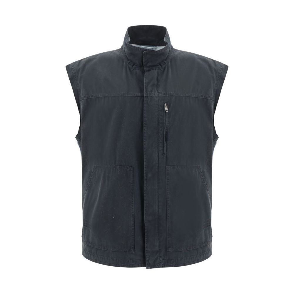 Gilet in tessuto doppio