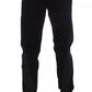 Schwarz Grau Wolle Casual Hose Streifen Hose