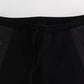 Schwarz Grau Wolle Casual Hose Streifen Hose