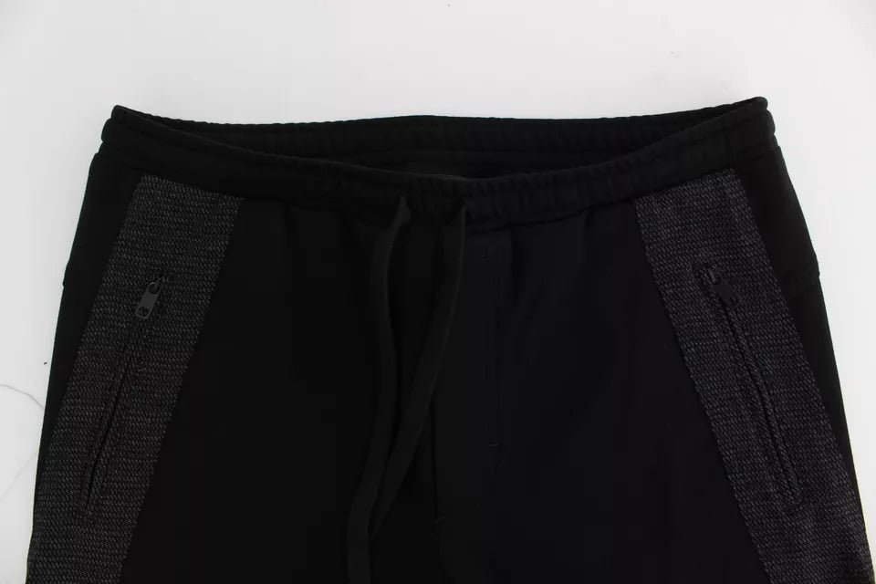 Schwarz Grau Wolle Casual Hose Streifen Hose