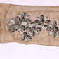 Dolce & Gabbana Gold Stretch Floral Clear Crystal Stocking Socks